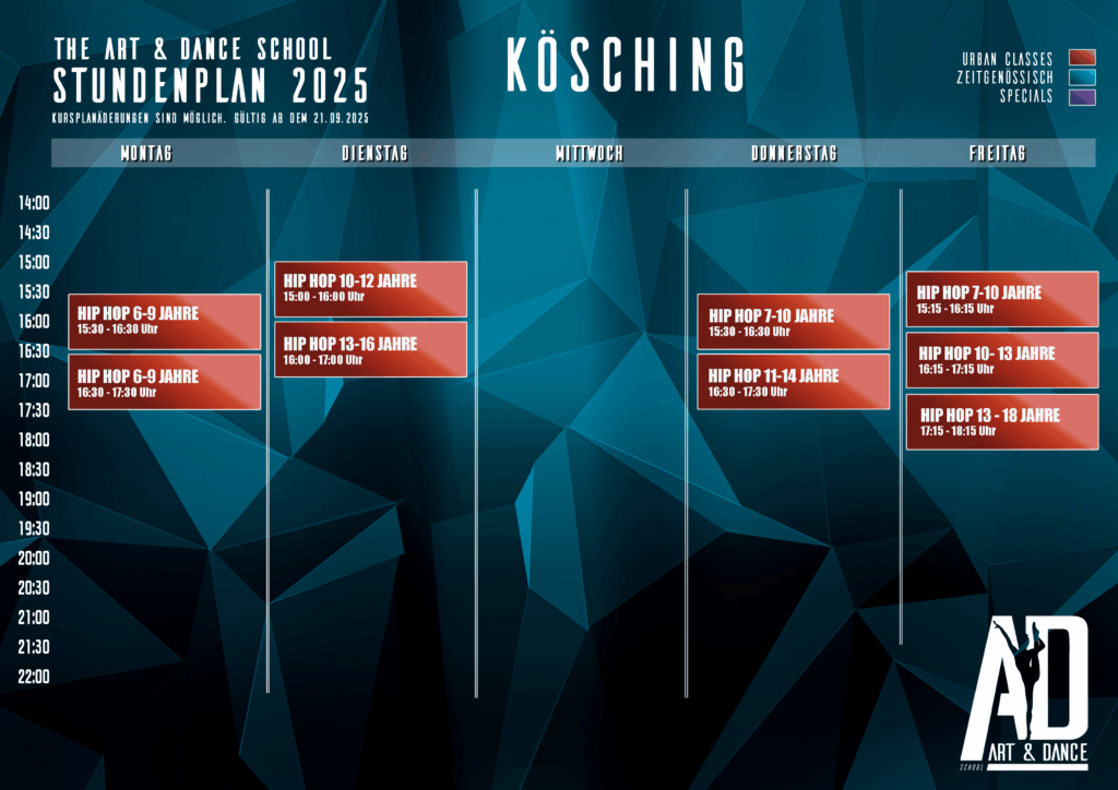 Kursplan Kösching